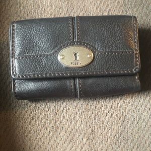 Fossil 6” Black Wallet